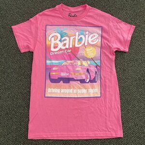 100% Cotton Pink BARBIE Dream Car T-Shirt / New, Never Been Worn / Womens Size S
